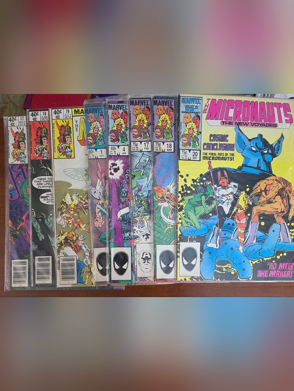 Marvel The Micronauts Comic Books Lot of 8